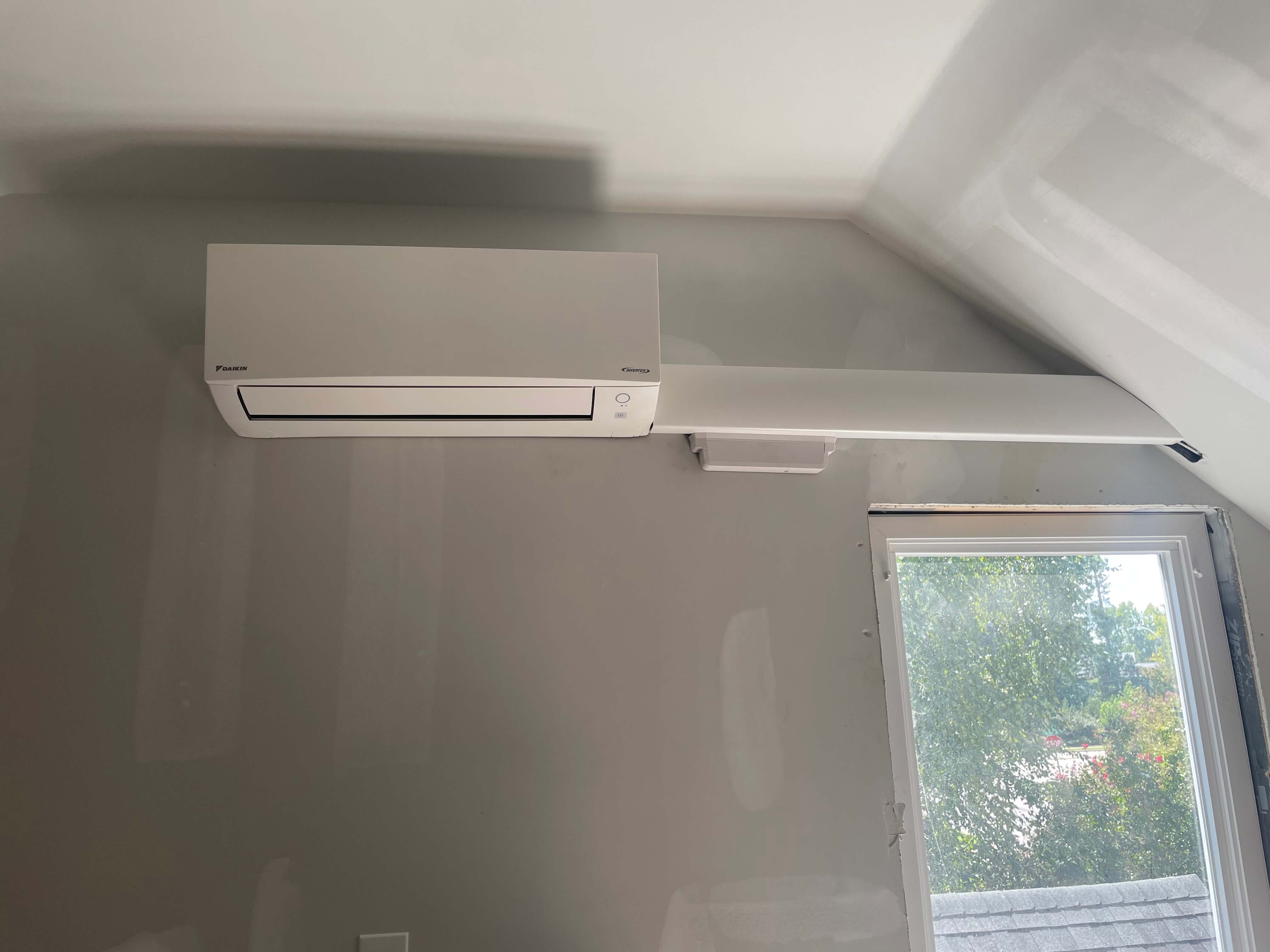 Daikin mini-split indoor head unit installation